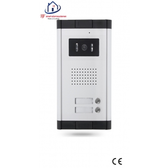 Home-Locking buiten bedieningspaneel voor appartementen drukknoppen boven elkaar inbouw voor deur videofoon 4 draads. DT-1111